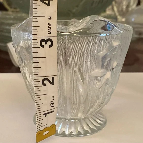 Iris & Herringbone Clear Covered Sugar and Creamer Set - Picture 11 of 15